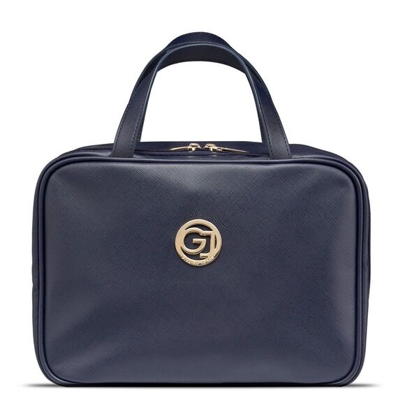 Gillian Jones - Organizer Cosmetic bag w. hangup function - Dark blue PU / Beauty Accessories Woman Care