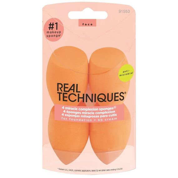 Real Techniques - Miracle Complexion Sponge 4 Pack / Beauty Tools & Accessories Makeup