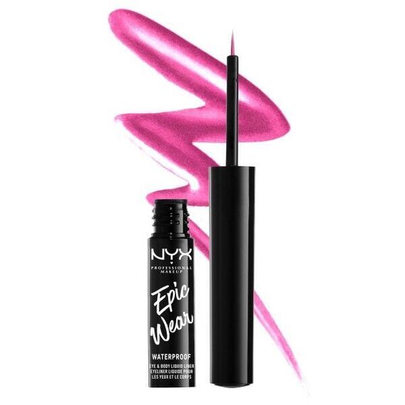 NYX Professional Makeup - Epic Wear Metallic Liquid Liner - Fucshia Metal / Beauty Eyes Makeup