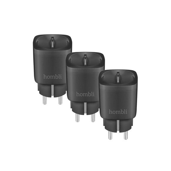 Hombli - Smart Socket (EU), Promo Pack 2+1, Black / Home and Kitchen Lightning Home & Kitchen