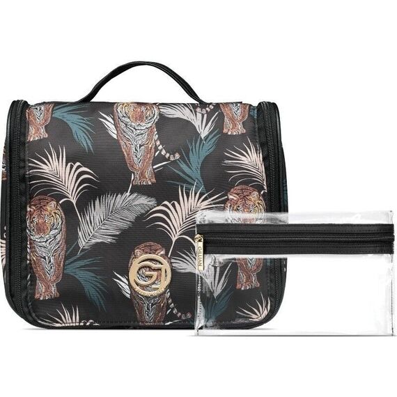 Gillian Jones - Spa Hang Up Organizer - Palm Print / Beauty Tools & Accessories Makeup