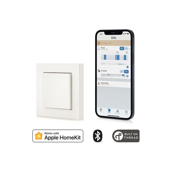 Eve Light Switch - Connected Wall Switch with Apple HomeKit technology / Home and Kitchen Lightning Home & Kitchen