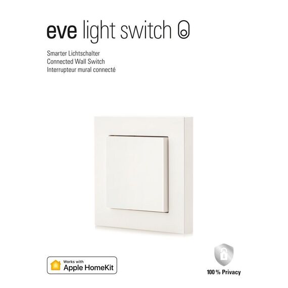 Eve Light Switch - Connected Wall Switch with Apple HomeKit technology / Home and Kitchen Lightning Home & Kitchen