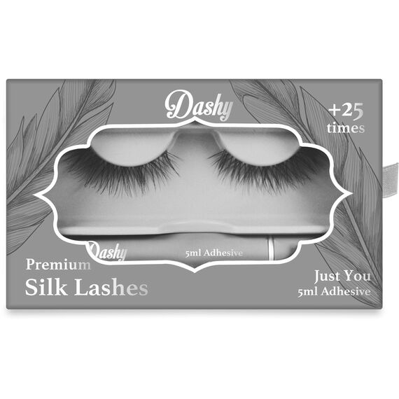Dashy - Premium Silk Lashes + 5 ml Adhesive Just You / Beauty Eyes Makeup