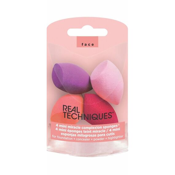 Real Techniques - 4 Mini Miracle Sponges / Beauty Tools & Accessories Makeup