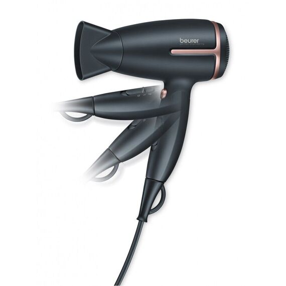 Beurer - HC 25 Travel Hair Dryer 1600 W Black - 3 Years Warranty / Beauty Εργαλεία Μαλλιών Περιποίηση Μαλλιών