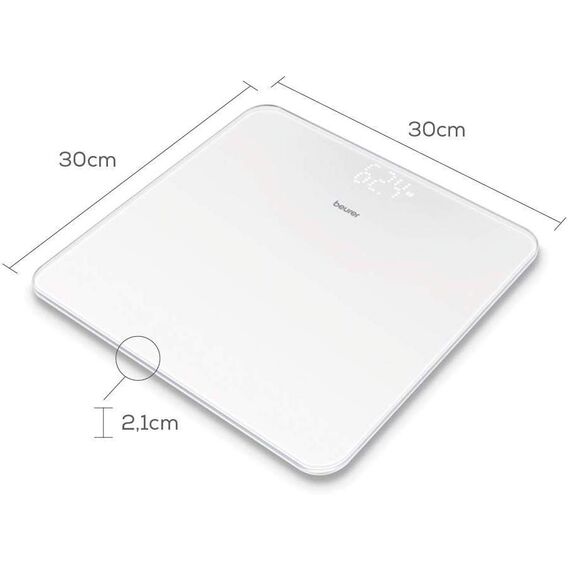 Beurer - GS 225 – Glass Digital Scale - 5 Years Warranty / Home and Kitchen Kitchen Home & Kitchen