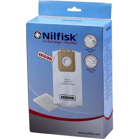 Nilfisk - Select  Vacuum Bags 4 Pcs / Home and Kitchen Καθαρισμός Σπίτι & Κουζίνα