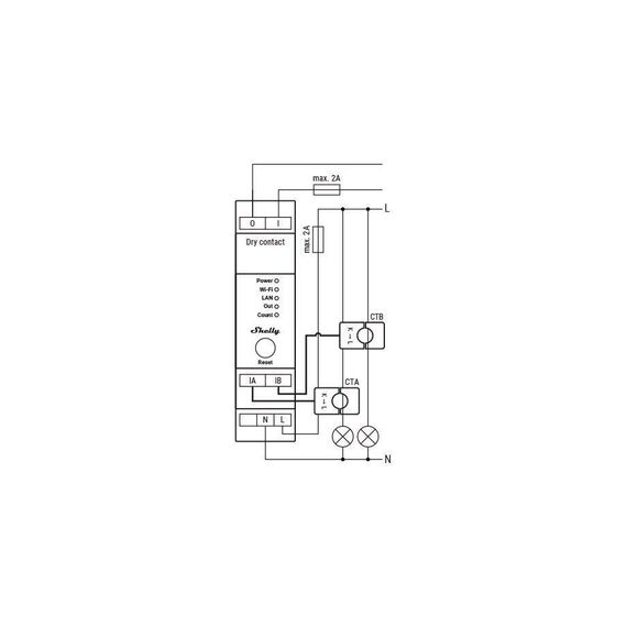 Shelly - Pro EM 50A - Smart Energy Meter / Home and Kitchen Φωτισμός Σπίτι & Κουζίνα