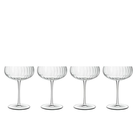 Luigi Bormioli - Optica Champagne bowl 30 cl 4 pcs. / Home and Kitchen Κουζίνα Σπίτι & Κουζίνα
