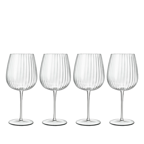 Luigi Bormioli - Optica Gin&Tonic Burgundy Glass 75 cl 4 pcs. / Home and Kitchen Κουζίνα Σπίτι & Κουζίνα