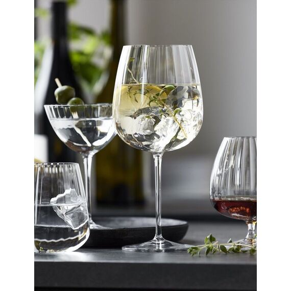 Luigi Bormioli - Optica Gin&Tonic Burgundy Glass 75 cl 4 pcs. / Home and Kitchen Κουζίνα Σπίτι & Κουζίνα