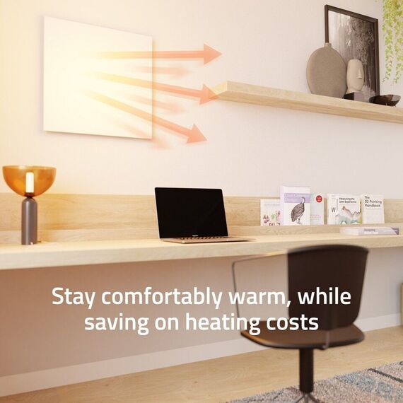 Hombli - Smart Infrared Heatpanel 350W White Metal / Home and Kitchen Συσκευές Σπίτι & Κουζίνα
