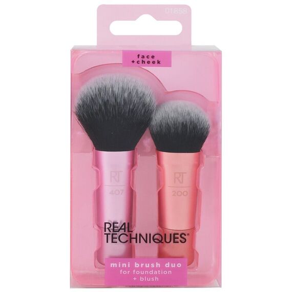 Real Techniques - Mini Brush Duo Pink / Beauty Tools & Accessories Makeup