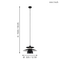 EGLO - BRENDA PENDANT - BLACK - Ø320, satineret nikkel / Home and Kitchen Lightning Home & Kitchen