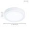 EGLO - FUEVA 5 CEILING - WHITE - 160mm / Home and Kitchen Lightning Home & Kitchen