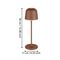 EGLO - MANNERA TABLE LAMP - Rustbrun - Height: 34 cm, Diameter: 11 cm / Home and Kitchen Lightning Home & Kitchen