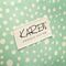 Karen Denmark - 2 pcs Cosmetic bag with handle Green/white print / Beauty Uncategorized (Beauty)