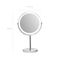 Gillian Jones - Rechargeable LED table mirror - Chrome - 21.5 cm x 35 cm x 13.5 cm, Ø 17 cm / Beauty Uncategorized (Beauty)