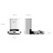 Self-contained hoover EZVIZ RE5 PLUS cleaning robot (CS-RE5P-TWT2) White Appliances Home & Kitchen