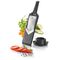 GEFU VIOLI slicer Manual Black ABS synthetics, Stainless steel Kitchen Home & Kitchen
