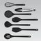 Kitchen utensils MAESTRO MR-1542-BLACK 8 elements Black Kitchen Home & Kitchen