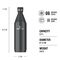Stanley 1913 10-12069-024 drinking bottle Daily usage 0.6 ml Stainless steel Black Κουζίνα Σπίτι & Κουζίνα