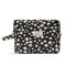 Karen - Large toiletry bag with embroidered daisies - Black - Large / Luggage and Travel Gear