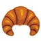 Kikkerland - Croissant Bath Rug - 25.75 x 20.25 x 0.25 / Home and Kitchen
