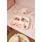 Rice - Melamine Kids 4 Room Plate - Pink ABC Print - Pink / Home and Kitchen