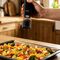 ELDOM ZMP5 BATTERY-POWERED PEPPER AND SALT GRINDER SET WITH STAND, BLACK