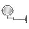 Gillian Jones - Double-Sided Wall Mirror w. LED Light & x10 Magnification - Black / Beauty Tools & Accessories Makeup